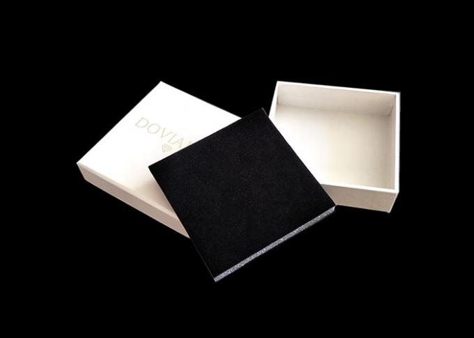 Weiße Pappgeschenkboxen dekorativ, Präsentkartons mit Deckel-Behälter-Einsatz
